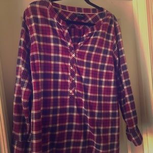 Flannel tunic, plus